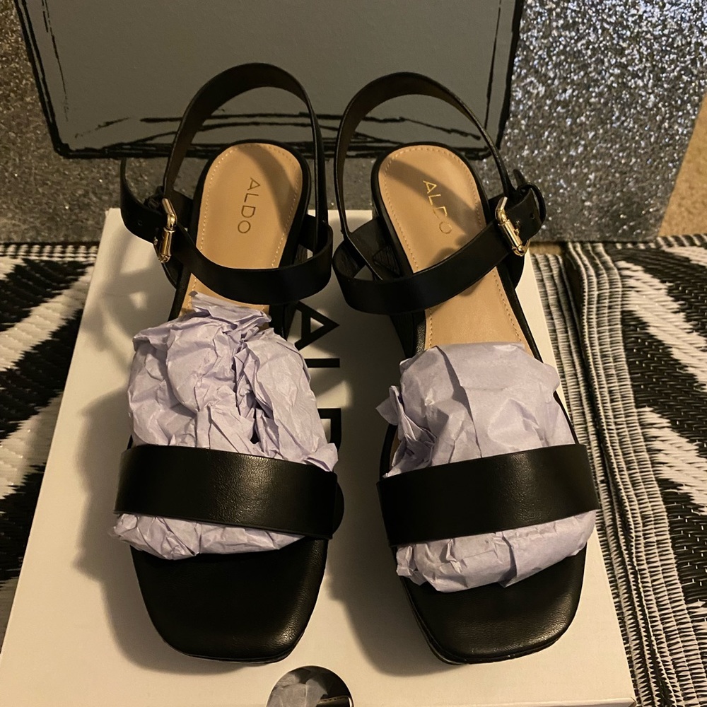 ALDO Black Strap Sandal